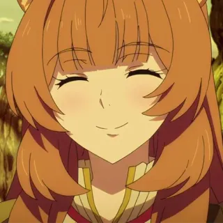 ☺ Raphtalia Rising of the Shield Hero Anime, Mädchen, Lächeln, Süß, Cartoon, Raphtalia whatsapp sticker