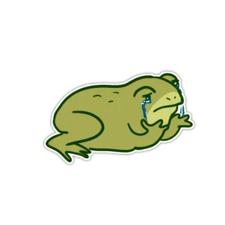 😭 frog, middle finger, offensive, cartoon frog, insulting, rude telegram sticker