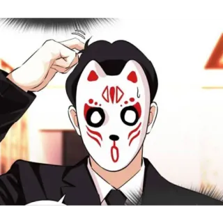 😲 Maske, Anzug, Anime, Mystery, Fuchs, Kunst telegram sticker