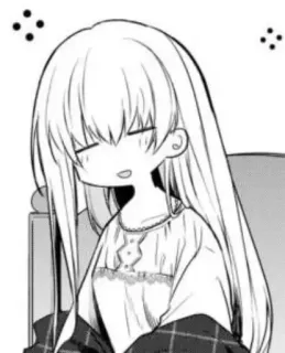 😪 Anime, Manga, Meisje, Leuk, Lang haar telegram sticker