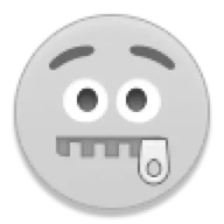 😷 Emoji, Bouche fermée, Silence, Secret, Expression, Visage, Émotion telegram sticker