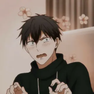⛓ anime, cartoon, character, expression, shocked, surprised whatsapp sticker