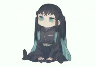 ☁️ Muichiro Tokito Demon Slayer Anime, Chibi, Schattig, Demon Slayer, Muichiro Tokito whatsapp sticker