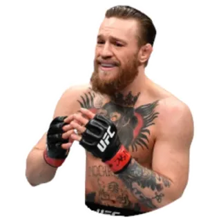 😔 Conor McGregor 康纳·麦格雷戈, UFC, 拳击手, 综合格斗, 体育, 名人, 男人, 运动员 telegram sticker