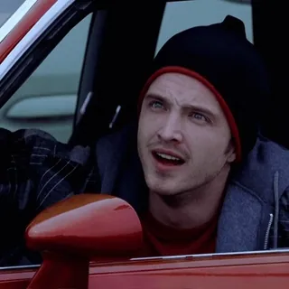 🚬 Jesse Pinkman Breaking Bad jesse pinkman, breaking bad, aaron paul, meme, reaction, smiling, car, tv series telegram sticker