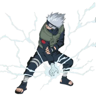 ⚡ Kakashi Naruto Kakashi, Naruto, Anime, Manga, Ninja, Rayo, Jutsu whatsapp sticker
