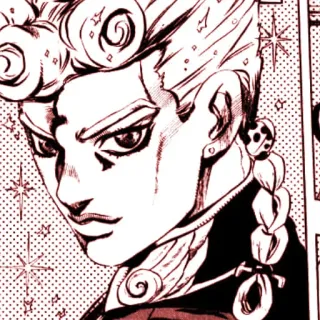 ❌ Giorno Giovanna JoJo's Bizarre Adventure Giorno Giovanna, JoJo's Bizarre Adventure, Anime, Manga, Personnage, Illustration telegram sticker