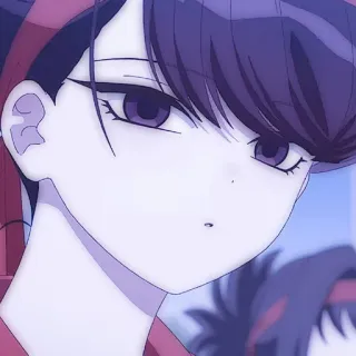 ☂️ Komi Shouko Komi Can't Communicate Anime, Komi Can't Communicate, Komi Shouko, Lindo, Estudiante, Kawaii telegram sticker