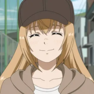 ⚽️ Anime, Garota, Desenho animado, Personagem, Sorriso, Feliz telegram sticker