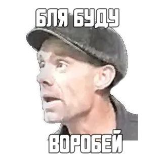 😡 БЛЯ БУДУ
ВОРОБЕЙ русский, ругательство, оскорбительный, выражение, мужчина, стикер telegram sticker