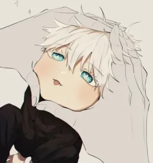 🥺 Satoru Gojo anime, manga, chibi, fan art, jujutsu kaisen, gojo satoru telegram sticker