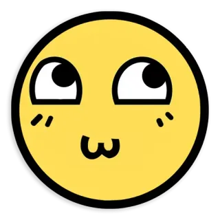 😌 Meme, Smiley, Felice, Espressione, Internet telegram sticker