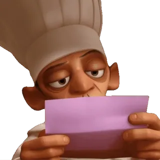 👀 Chef Skinner Ratatouille koch, ratatouille, disney, pixar, cartoon whatsapp sticker