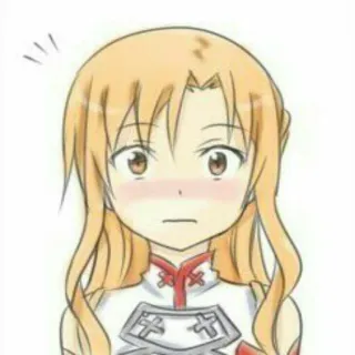 😯 Asuna Yuuki Sword Art Online Anime, Personaggio, Asuna, Yuuki, Sword Art Online telegram sticker