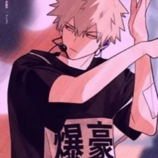 😍 Bakugo My Hero Academia 爆豪 Anime, Manga, My Hero Academia, Bakugo, 爆豪, Karakter, Stiker telegram sticker