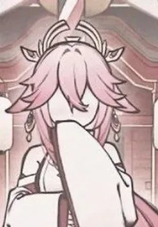 🌸 Yae Miko Genshin Impact Anime, Genshin Impact, Yae Miko, Trò chơi điện tử, Nhân vật telegram sticker