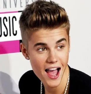 😳 Justin Bieber 名人, 歌手, 流行明星, 音乐家, 肖像, 人物 telegram sticker