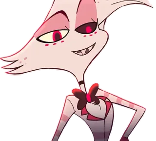😏 Angel Dust Hazbin Hotel Kartun, Iblis, Seringai, Hazbin Hotel, Angel Dust telegram sticker