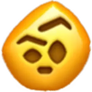 🤨 Emoji, Visage, Suspect, Sceptique, Sourire narquois telegram sticker