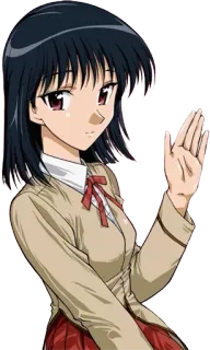 ✋ Anime, Gadis, Seragam sekolah, Karakter telegram sticker