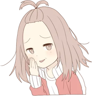 😏 Anime Mädchen, Cartoon, Niedlich, Sticker, Animation whatsapp sticker