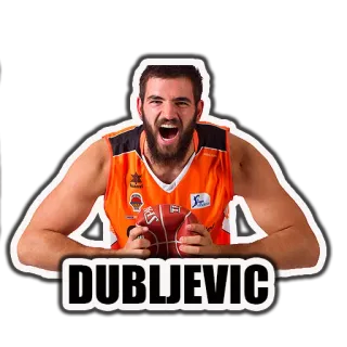🏀 DUBLJEVIC บาสเกตบอล, นักกีฬา, กีฬา, Dubljevic whatsapp sticker
