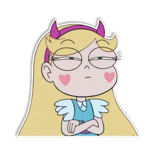 😑 Star Butterfly Star vs. the Forces of Evil การ์ตูน, ดิสนีย์, สตาร์ บัตเตอร์ฟลาย, รายการทีวี telegram sticker