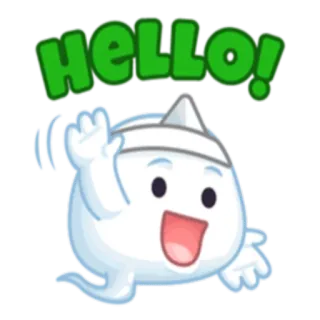 🙂 Hello! 안녕하세요, 인사, 귀여운, 친절한, 만화, 손 흔드는 telegram sticker
