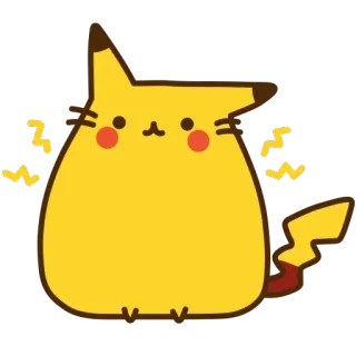 🌝 Pikachu Pokemon pikachu, pokemon, cute, animal, cartoon telegram sticker