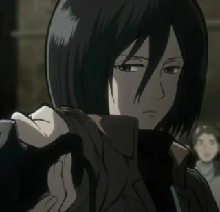 💥 Mikasa Ackerman Attack on Titan Anime, Personnage, Mikasa, L'Attaque des Titans, SNK whatsapp sticker