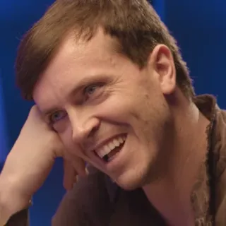 😍 person, lächelnd, mann, nahaufnahme, porträt, gesicht telegram sticker