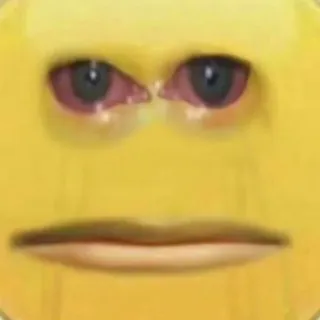 😭 Emoji, Fatto, Triste, Stonato, Meme telegram sticker