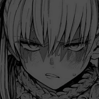 🖇 anime, manga, character, serious, angry, sweat telegram sticker