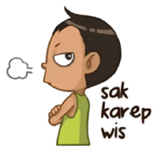 😡 sak karep wis desenho animado, raiva, irritação, expressão telegram sticker