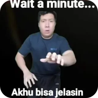 ✋ Steven Wongso Wait a minute... Akhu bisa jelasin telegram sticker