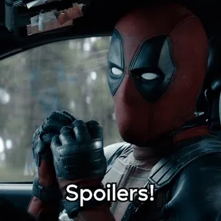 🚫 Deadpool Spoilers! deadpool, marvel, superheld, film, spoiler telegram sticker