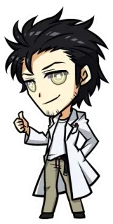👍 อนิเมะ, การ์ตูน, นักวิทยาศาสตร์, ยกนิ้วโป้ง, สติกเกอร์ telegram sticker