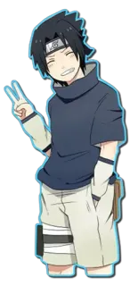 😁 Sasuke Uchiha Naruto Anime, Sasuke, Naruto, Naklejka, Kreskówka telegram sticker