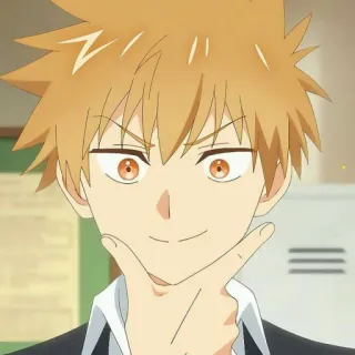 🔰 anime, dibujos animados, personaje, sonriendo, masculino telegram sticker