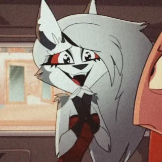 🥺 Loona Helluva Boss Kreskówka, Loona, Helluva Boss, Anthro, Anime, Animacja telegram sticker