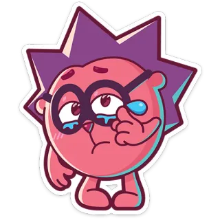 😭 cartoon, crying, sad, sticker, tears, character telegram sticker