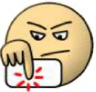 😠 Emoji, Apontando, Irritado, Desenho animado, Digital, Expressão telegram sticker