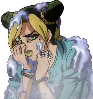 💦 Jolyne Cujoh JoJo's Bizarre Adventure anime, jojos bizarre adventure, jolyne, jolyne cujoh, anime girl telegram sticker