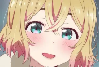 😀 Mami Nanami Rent-A-Girlfriend anime, rent-a-girlfriend, mami nanami, cartoon, cute whatsapp sticker