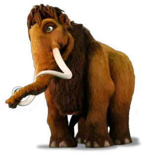😊 Manny Ice Age mammoth, kartun, binatang, prasejarah, film telegram sticker