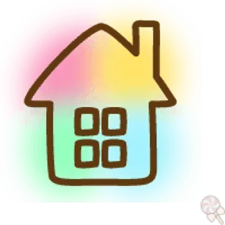 🍥 casa, casa, carino, pastello, scarabocchio telegram sticker