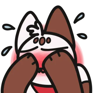 😖 猫, ショック, びっくり, 感情, 恐怖, アニメ telegram sticker