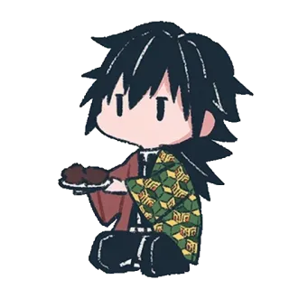 🌊 Giyu Tomioka Demon Slayer Anime, Demon Slayer, Giyu Tomioka, Chibi, Lindo, Manga telegram sticker