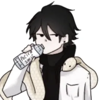 👟 Pocari Sweat อนิเมะ, มังงะ, งู, เครื่องดื่ม, โพคารี่สเวท, ลำลอง, ศิลปะ telegram sticker