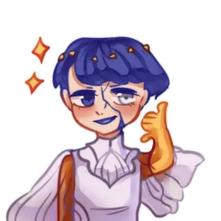 🥲 Anime, Cartoon, Digitale kunst, Personage, Duim omhoog, Sticker telegram sticker